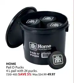 Home Hardware Pail O Pucks 4 L pail with 24 pucks offer