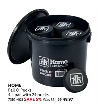 Home Hardware Pail O Pucks 4 L pail with 24 pucks offer
