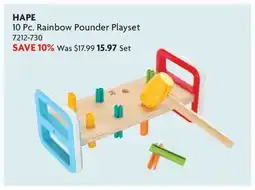 Home Hardware 10 Pc. Rainbow Pounder Playset offer