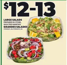 Independent Grocer LARGE SALADS offer