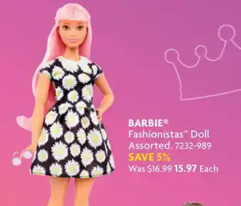 Home Hardware BARBIE Fashionistas Doll offer