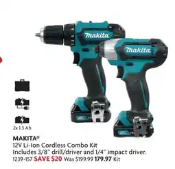 Home Hardware 12V Li-Ion Cordless Combo Kit offer