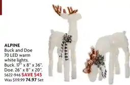 Home Hardware Buck and Doe 70 LED warm white lights offer