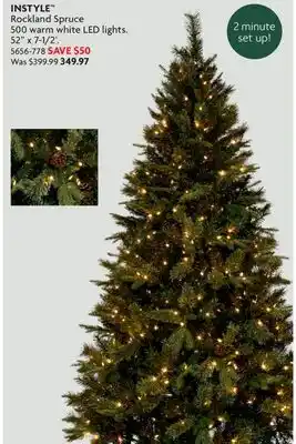 Home Hardware Rockland Spruce 500 warm white LED lights offer