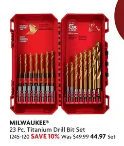 Home Hardware 23 Pc. Titanium Drill Bit Set offer