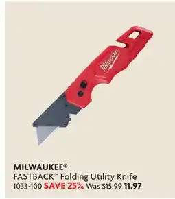 Home Hardware Fastback Folding Utility Knife offer