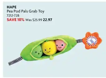 Home Hardware Pea Pod Pals Grab Toy offer