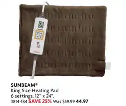 Home Hardware King Size Heating Pad offer