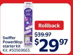 Walmart Swiffer PowerMop Starter Kit offer