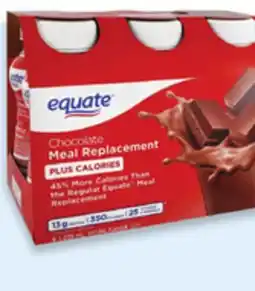 Walmart Equate meal replacement drinks offer