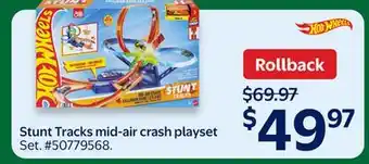 Walmart Stunt Tracks mid-air crash playset offer