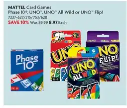 Home Hardware Phase 10 , UNO , UNO All Wild or UNO Flip! offer