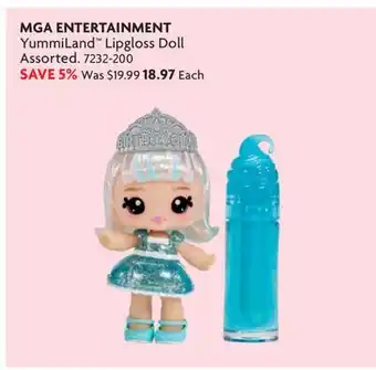 Home Hardware YummiLand Lipgloss Doll offer