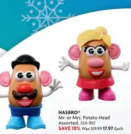 Home Hardware HASBRO Mr. or Mrs. Potato Head offer