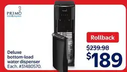 Walmart Primo Deluxe Bottom-Load Water Dispenser offer