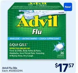 Walmart Advil Flu 36s offer