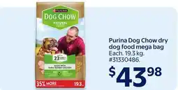 Walmart Purina Dog Chow dry dog food mega bag offer