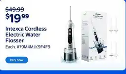 Walmart Intexca Cordless Electric Water Flosser offer