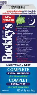 Walmart Buckley's Complete Nighttime syrup offer