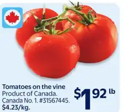 Walmart Tomatoes on the vine offer