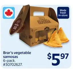 Walmart Brar's vegetable samosas offer