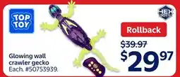 Walmart Glowing wall crawler gecko offer