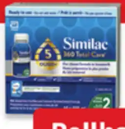 Walmart Similac 360 Total Care Ready to Feed Step 1 or 2 Infant Formula offer