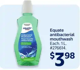 Walmart Equate antibacterial mouthwash offer