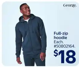 Walmart George Full-zip hoodie offer