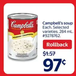 Walmart Campbell's soup offer