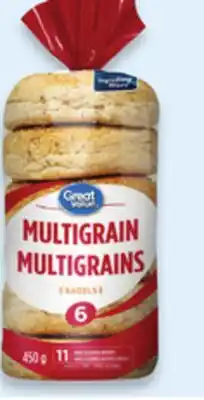 Walmart Great Value bagels 6-pack offer