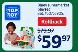 Walmart Bluey supermarket playset offer