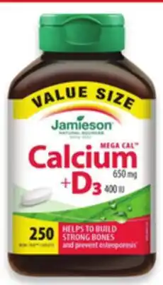 Walmart Jamieson calcium 250s offer