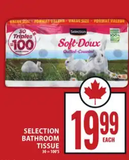 Food Basics SELECTION BATHROOM TISSUE offer