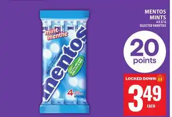 Food Basics MENTOS MINTS offer