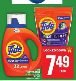Food Basics TIDE DETERGENT OR PODS offer
