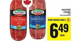 Food Basics MASTRO CHUBS offer