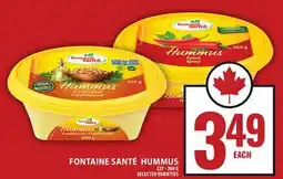 Food Basics FONTAINE SANTÉ HUMMUS offer