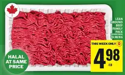 Food Basics LEAN GROUND BEEF FAMILY PACK offer