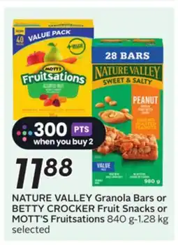 Sobeys Granola Bars or Fruit Snacks or Fruitsations offer