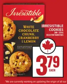 Food Basics IRRESISTIBLE COOKIES offer