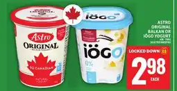 Food Basics ASTRO ORIGINAL BALKAN OR IÖGO YOGURT offer