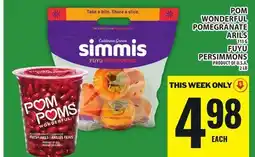 Food Basics POM WONDERFUL POMEGRANATE ARILS OR FUYU PERSIMMONS offer