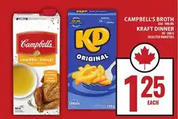 Food Basics CAMPBELL'S BROTH OR KRAFT DINNER offer