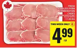 Food Basics FRESH BONELESS PORK COMBINATION CHOPS offer