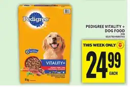 Food Basics PEDIGREE VITALITY + DOG FOOD offer