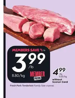 Sobeys Fresh Pork Tenderloin offer