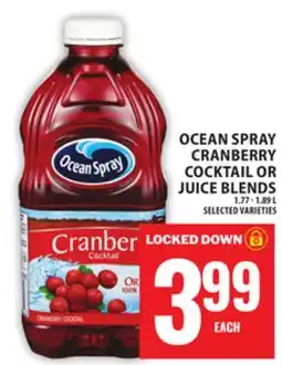Food Basics OCEAN SPRAY CRANBERRY COCKTAIL OR JUICE BLENDS offer