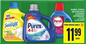Food Basics PUREX, PERSIL OR SUNLIGHT LAUNDRY DETERGENT offer