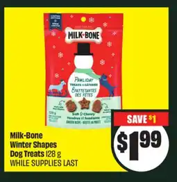 FreshCo Milk-Bone Winter Shapes Dog Treats 128 g offer